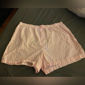 Victoria's Secret Pink and White Lounge Shorts